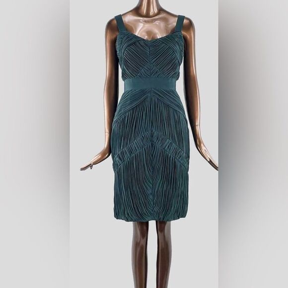 Burberry London dark green cocktail dress, US6